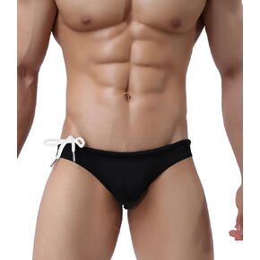 BRAVE PERSON Fashion Color Belt Men's Bikini Low Waist Swim Briefs 1156