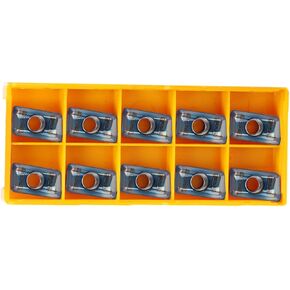 WEXWE CNC End Mill Carbide Milling Inserts، لمعالجة تجويف القالب، طلاء PVD مناسب للفولاذ المقاوم للصدأ، الفولاذ المتصلب، سبائك درجة الحرارة العالية، فولاذ سبائك متوسط ​​(APMT1135 إدراجات الطحن، 10 قطع) in Kuwait