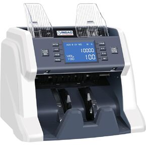 RIBAO 2023 Upgraded Version Money Counter Machine, Preset Value Bill Counter, UV/MG/IR/DD Detection, ADD with Batch Mode, Large Display Printer Enabled*