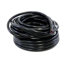 HPS 5/8" ID Black high temp reinforced silicone heater hose 10 feet roll, Max Working Pressure 70 psi, Max Temperature Rating: 350F, Bend Radius: 3"