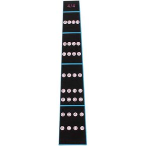 Violin Finger Guide Sticker Violin Notes Fingerboard Sticker Fret guide Label Finger Chart Removable 4/4 Violin Fingerboard for Beginners Practice black