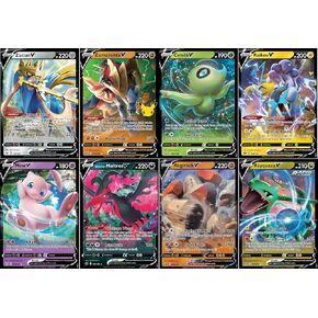 Pokemon V 5 Card Lot - Legendary & Mytical - Random Selection - Mew Rayquaza Victini