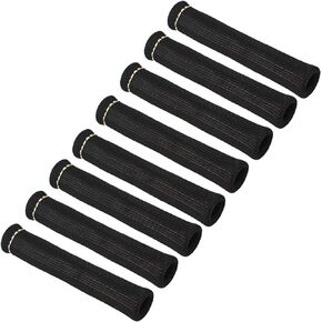waltyotur Black 8pcs 1200°Spark Plug Wire Boots Heat Shield Protector Sleeve Replacement for SBC BBC