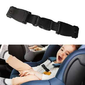 2 Pcs Child Chest Harness Clip,Anti-Slip Baby Chest Clip Guard,Anti Escape Safety Harness Strap Lock,Compatible with Car Seats,Strollers,High Chairs,Baby Carrier,Schoolbags(Black)