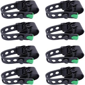 YOLOCKEY 8Pcs Bike Rack Straps Replacement Parts Bicycle Hitch Strap Bike Rack Cradle Replacement Bike Tie Down Straps Replacement Rubber Straps Spare Hook fit 1 Inch Tube