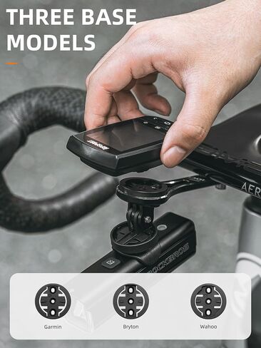 حامل ROCKBROS الأمامي لدراجة الطريق، حامل كمبيوتر مدمج من الألومنيوم لركوب الدراجات متوافق مع Garmin Bryton Wahoo in Saudi Arabia