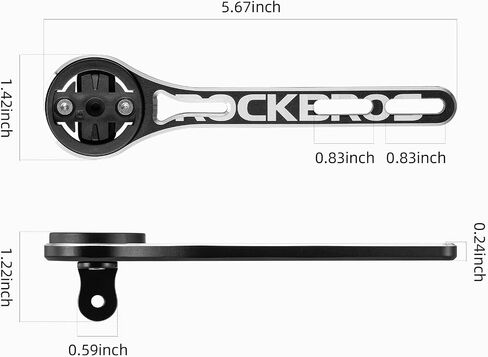 حامل ROCKBROS الأمامي لدراجة الطريق، حامل كمبيوتر مدمج من الألومنيوم لركوب الدراجات متوافق مع Garmin Bryton Wahoo in Saudi Arabia