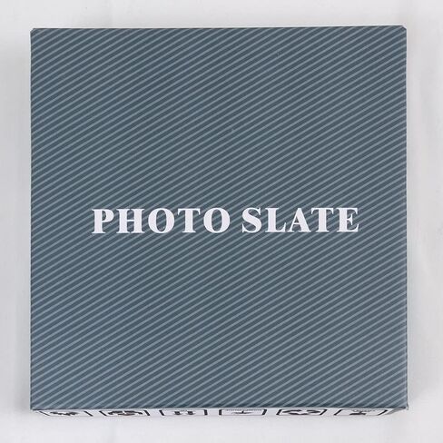 Exceptional Memorial Photo Gift - DIY Customize Your Picture Stone Frame, Craft Your Own Rock Slate Plaque, DIY Memories on Valentine's Day, Weddings, Birthdays, Special Occasions (19*19CM:1pcs) in Saudi Arabia