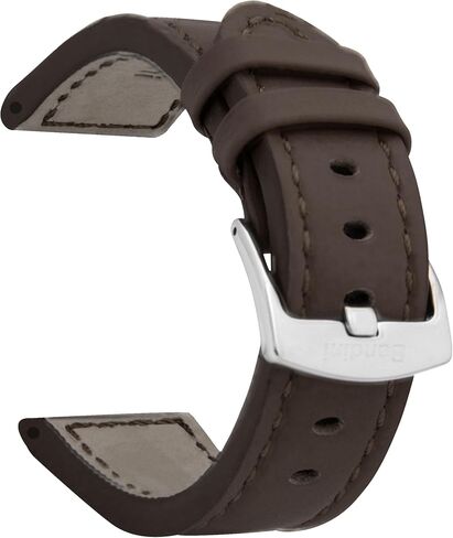Bandini Mens Aviator Pilot Leather Watch Band - حزام السباق - سوار ساعة جلدي للرجال - 18 ملم، 20 ملم، 22 ملم، 24 ملم، 26 ملم - 11 لونًا - (العديد من الأحجام تأتي أيضًا بمقاس XL طويل للغاية) in Saudi Arabia