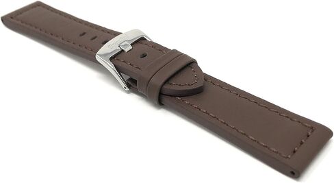 Bandini Mens Aviator Pilot Leather Watch Band - حزام السباق - سوار ساعة جلدي للرجال - 18 ملم، 20 ملم، 22 ملم، 24 ملم، 26 ملم - 11 لونًا - (العديد من الأحجام تأتي أيضًا بمقاس XL طويل للغاية) in Saudi Arabia