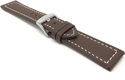 Bandini Mens Aviator Pilot Leather Watch Band - حزام السباق - سوار ساعة جلدي للرجال - 18 ملم، 20 ملم، 22 ملم، 24 ملم، 26 ملم - 11 لونًا - (العديد من الأحجام تأتي أيضًا بمقاس XL طويل للغاية) in Saudi Arabia