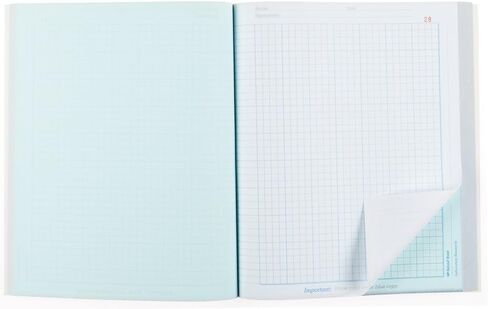 National Laboratory Notebook, 4 x 4 Quad Ruling, Gray Cover, 11" x 9.25" 100 Numbered Sets (43644) in Kuwait