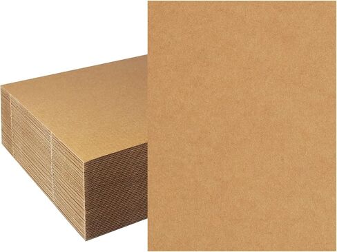zmybcpack 50 حزمة من أوراق الورق المقوى المموج مقاس 9 × 12 بوصة، وسادات إدراج حشو من الورق المقوى المموج للتغليف والبريد والحرف اليدوية in Kuwait