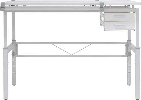 Studio Designs Graphix II Pro Line سبليت علوي قابل للتعديل، طاولة رسم مع سطح مائل 39.5 بوصة × 30 بوصة، أبيض in Kuwait