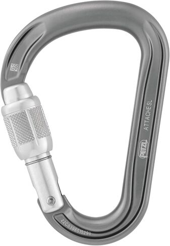 Petzl Attache Locking pear-Shaped Carabiner with Round-Stock Basket in Kuwait