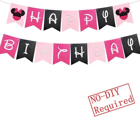 لافتة عيد ميلاد ميني، لوازم الحفلات التي تحمل طابع ميني، عناصر تزيين حفلات عيد ميلاد الفتيات in Kuwait