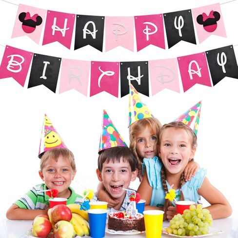 لافتة عيد ميلاد ميني، لوازم الحفلات التي تحمل طابع ميني، عناصر تزيين حفلات عيد ميلاد الفتيات in Kuwait