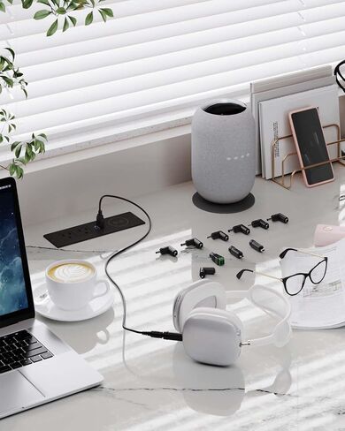 كابل طاقة عالمي MEROM USB إلى DC 5V، كابل شحن قابس أسطواني DC 5.5x2.1 مم مع 10 أطراف موصل (5.5x2.5،4.8x1.7،4.0x1.7،3.5x1.35،3.0x1.1،2.5x0) .7، Micro، Type-C، Mini، منفذ LED) - أساسيات السفر in Saudi Arabia