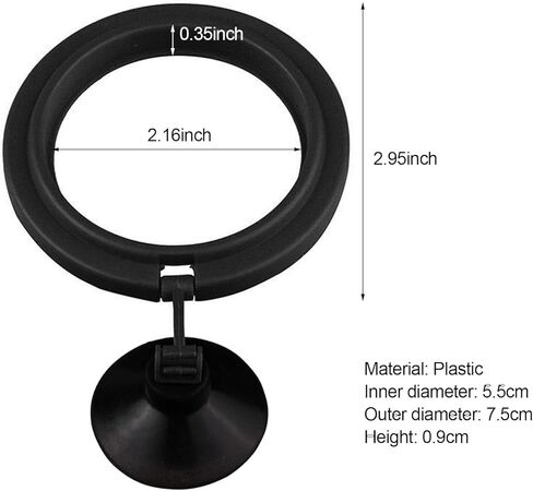 حلقة تغذية شودير، تمنع اضطراب الماء من غسل الطعام في الفلتر، طعام عائم دائري عملي لأسماك الطاووس والأسماك الذهبية والأسماك الصغيرة الأخرى (قطعة واحدة) in Kuwait