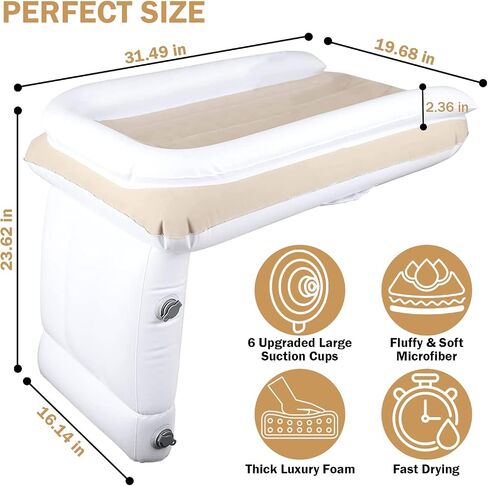New and Improved Travel Toddler Airplane Bed - Inflatable and Convenient for Safe and Comfortable Flights with Infants and Toddlers - Fits Most Airline Seats - Lightweight and Portable in Saudi Arabia