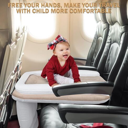 New and Improved Travel Toddler Airplane Bed - Inflatable and Convenient for Safe and Comfortable Flights with Infants and Toddlers - Fits Most Airline Seats - Lightweight and Portable in Saudi Arabia