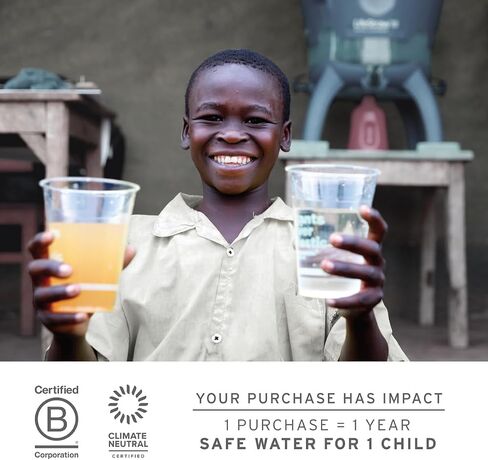 LifeStraw Sip - قش شرب من الفولاذ المقاوم للصدأ قابل لإعادة الاستخدام مع حقيبة حمل، يزيل المواد البلاستيكية الدقيقة والبكتيريا والطفيليات للسفر والاستخدام اليومي، Laguna Teal in Saudi Arabia