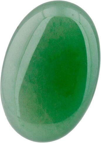 Nupuyai Soap Shape Healing Palm Stone, Smooth Pocket Worry Crystal,Green Aventurine,Set of 2 in Saudi Arabia