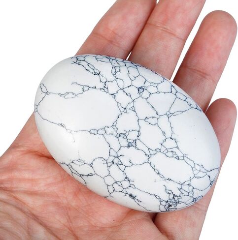 Nupuyai Soap Shape Healing Palm Stone, Smooth Pocket Worry Crystal,Green Aventurine,Set of 2 in Saudi Arabia