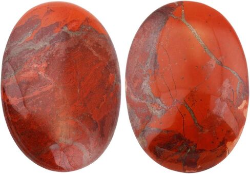 Nupuyai Soap Shape Healing Palm Stone, Smooth Pocket Worry Crystal,Green Aventurine,Set of 2 in Saudi Arabia