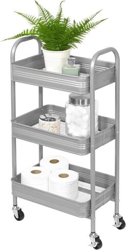 3-Tier Cart, Black in Saudi Arabia