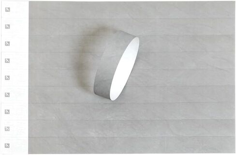 أساور معصم من IDwrists Blue Tyvek للمناسبات - عدد 500 - أساور ورقية مقاومة للتمزق، أساور معصم مريحة وخفيفة الوزن لبطاقات الهوية للمناسبات والحفلات الموسيقية والمهرجانات والحفلات in Saudi Arabia