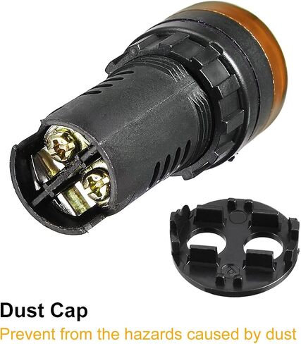 uxcell 3Pcs Green Indicator Light with Buzzer AC/DC 12V, 22mm Panel Mount Flashing Alarm, for Electrical Control Panel, HVAC, DIY Projects in Saudi Arabia
