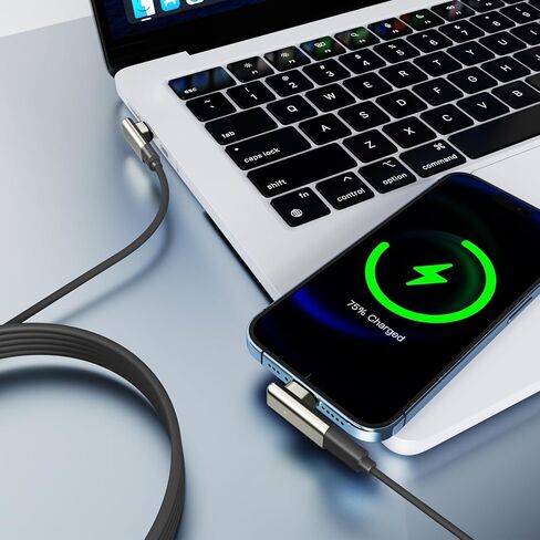 محول مغناطيسي USB C من Tttyruei بقدرة 240 وات، قطعتان محول USB C مغناطيسي 90 درجة قابل للفصل، 24 دبوس مع شحن سريع PD 40 جيجابت في الثانية 8K 60 هرتز لـ Thunderbolt 3/4، MacBook Pro/Air/، PS5 PSVR2 in Kuwait