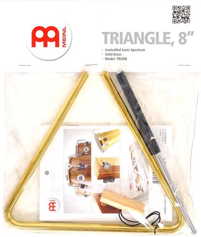 Meinl Percussion TRI20B مثلث من النحاس الصلب مقاس 8 بوصات مع مضرب معدني in Saudi Arabia