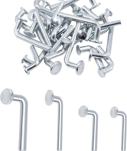 30 قطعة من دبوس إسقاط حامل البليت يتضمن 10 قطع M7x30mm، 10 قطع M8x30mm، 5 قطع M7x55mm و5 قطع M8x57mm، دبابيس أمان عالمية شديدة التحمل على شكل J للمستودع، المنزل أو رفوف البليت ووحدات الأرفف in Kuwait