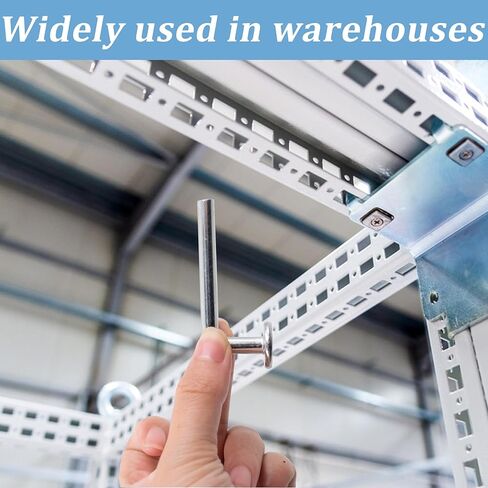 30 قطعة من دبوس إسقاط حامل البليت يتضمن 10 قطع M7x30mm، 10 قطع M8x30mm، 5 قطع M7x55mm و5 قطع M8x57mm، دبابيس أمان عالمية شديدة التحمل على شكل J للمستودع، المنزل أو رفوف البليت ووحدات الأرفف in Kuwait