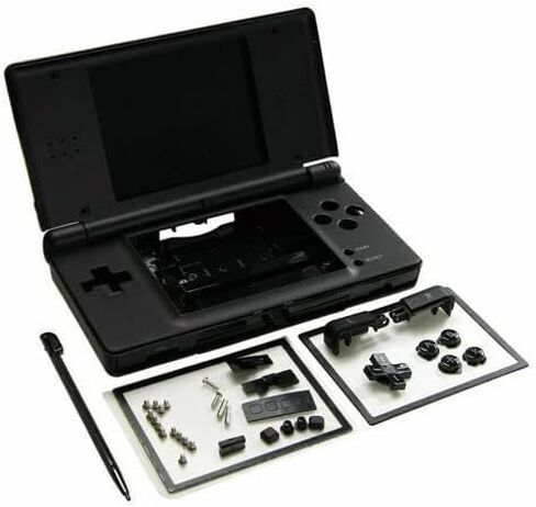 الجزء المثالي لعدسة شاشة بديلة كاملة لغطاء الإسكان باللون الأسود لجهاز Nintendo OEM Nintendo DS Lite NDSL in Kuwait