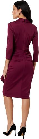 XSCAPE Short Scuba Collar Side Ruffle in Kuwait