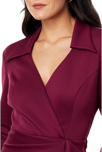 XSCAPE Short Scuba Collar Side Ruffle in Kuwait