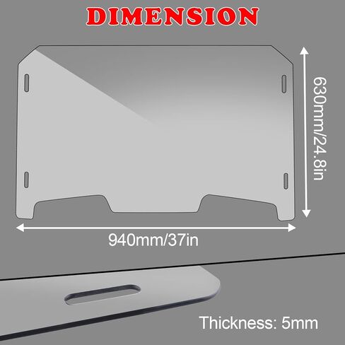 الزجاج الأمامي RZR 1000 XP المقاوم للخدش - الزجاج الأمامي MDPROMCP RZR متوافق مع 2019-2023 RZR 1000/ XP 1000/XP 4 1000/RZR XP Turbo/RZR XP 4 Turbo in Kuwait