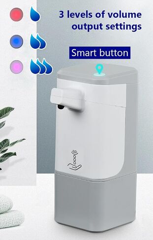20oz (600ml) High Capacity 2024 POTENTIA Automatic, Touchless Soap Dispenser with Powerful Infrared Sensor, Adjustable Dispensing Levels, Liquid Soap, Shower Gel, Hand Sanitizer for Bathroom, Kitchen in Saudi Arabia