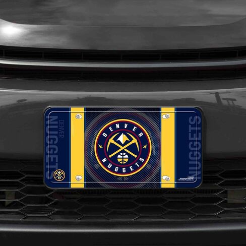 بطاقة ترخيص معدنية من Rico Industries NBA Denver Nuggets، 6 × 11.5 بوصة in Saudi Arabia