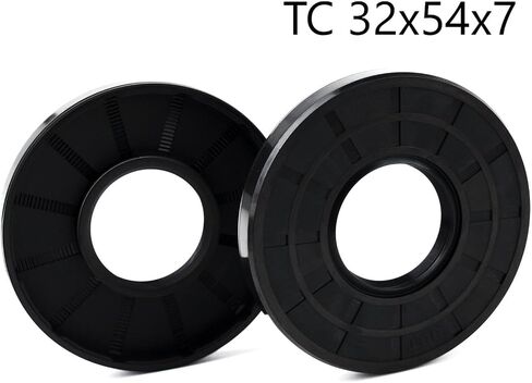 XIKE قطعتان من ختم الزيت، أختام الشفاه TC 30 مم × 54 مم × 7 مم غطاء مطاطي من النتريل شفة مزدوجة مع زنبرك، ختم عمود الزيت مناسب لعمود التحمل in Kuwait