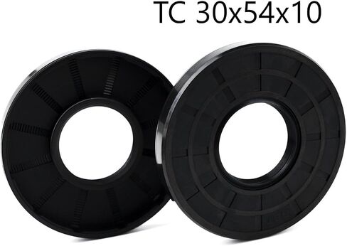 XIKE قطعتان من ختم الزيت، أختام الشفاه TC 30 مم × 54 مم × 7 مم غطاء مطاطي من النتريل شفة مزدوجة مع زنبرك، ختم عمود الزيت مناسب لعمود التحمل in Kuwait