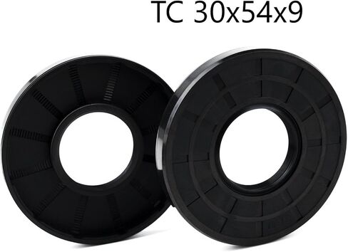 XIKE قطعتان من ختم الزيت، أختام الشفاه TC 30 مم × 54 مم × 7 مم غطاء مطاطي من النتريل شفة مزدوجة مع زنبرك، ختم عمود الزيت مناسب لعمود التحمل in Kuwait