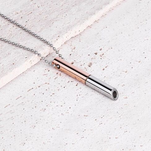 CARITATE Mindful Breathing Necklace Quit Smoking Tools, Depression Stress Anxiety Relief Items, Breathlace Necklace Anxiety Necklace Stainless Steel Stop Smoking Tool in Saudi Arabia