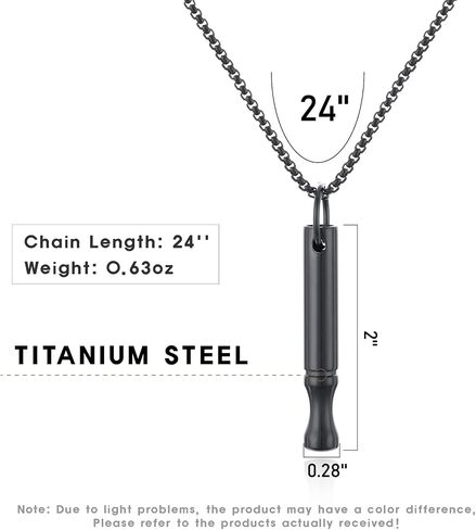 CARITATE Mindful Breathing Necklace Quit Smoking Tools, Depression Stress Anxiety Relief Items, Breathlace Necklace Anxiety Necklace Stainless Steel Stop Smoking Tool in Saudi Arabia