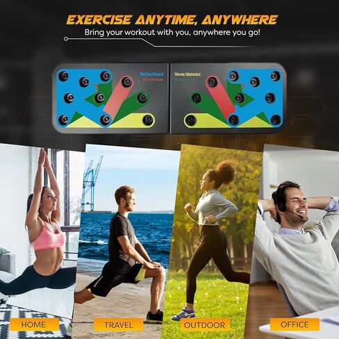 Pushup Board, Max Push Board, Premium Quality Max Pushup Board for Building Chest Muscles and Burning Arm Fat, Portable Home Workout Pushup, All-in-One (The Perfect Gym Gift) in Saudi Arabia