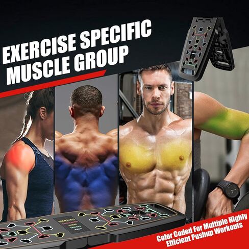 Emurdyon Push Up Board, Multi-Functional 15 in 1 Foldable Push Up Bar, Push up Handles for Floor, Professional Push Up Strength Training Equipment in Kuwait