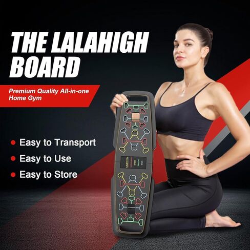 Emurdyon Push Up Board, Multi-Functional 15 in 1 Foldable Push Up Bar, Push up Handles for Floor, Professional Push Up Strength Training Equipment in Kuwait